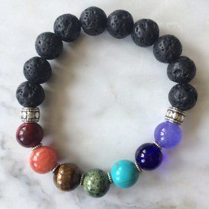7 Chakra Healing Natural Stone Bead Bracelet